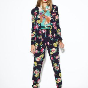 MINKPINK floral navy blazer "Flower Bomb"